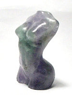 2" Fluorite Stone Goddess Carving