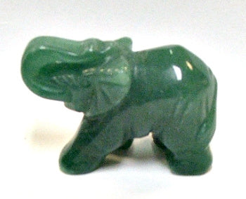 50mm Aventurine Stone Elephant Carving