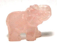 Rose Quartz Small Elephant 30x35mm