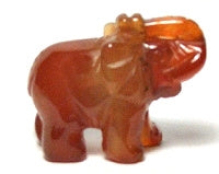 Carnelian Agate Small Elephant 30x35mm