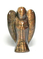 2" Tiger Eye Stone Angel Carving