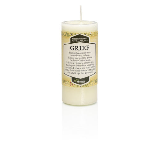Grief Blessed Herbal Affirmations Candle - Coventry Creations