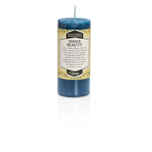 Inner Beauty Blessed Herbal Affirmations Candle - Coventry Creations