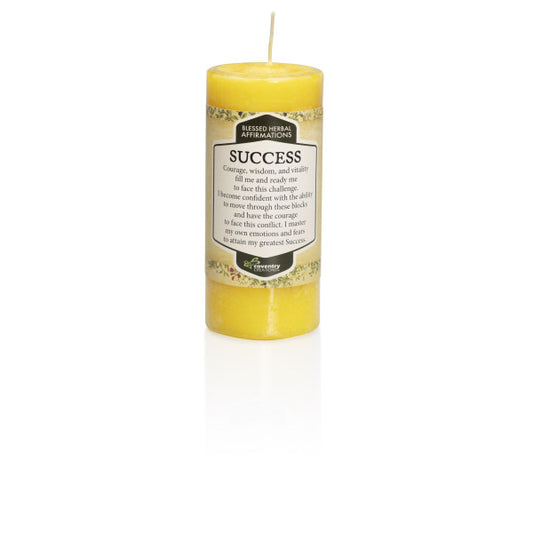 Success Blessed Herbal Affirmations Candle - Coventry Creations