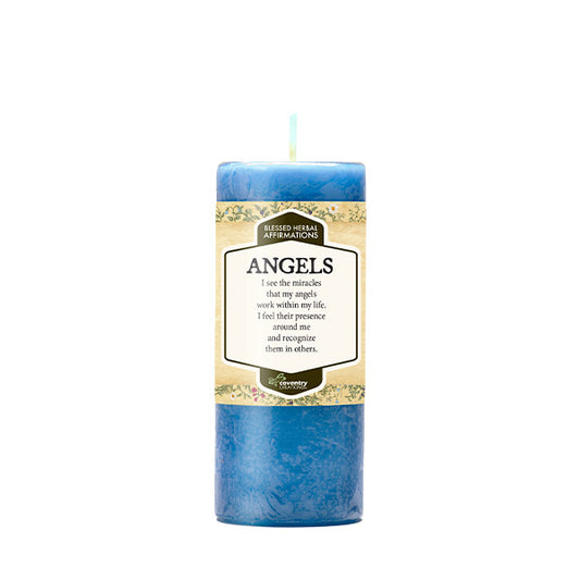 Angels Blessed Herbal Affirmations Candle - Coventry Creations