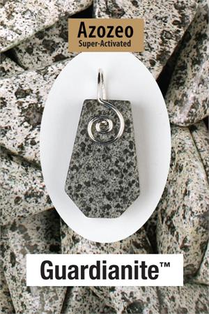 Guardianite .925 Sterling Silver Wire Wrap Pendant