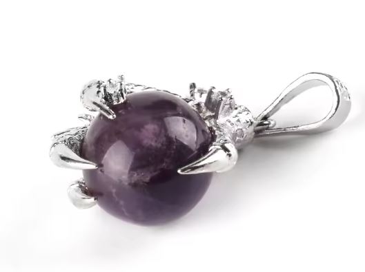 Sphere Dragon Claw / Paw Plated Pendant