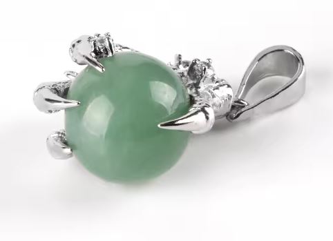 Sphere Dragon Claw / Paw Plated Pendant