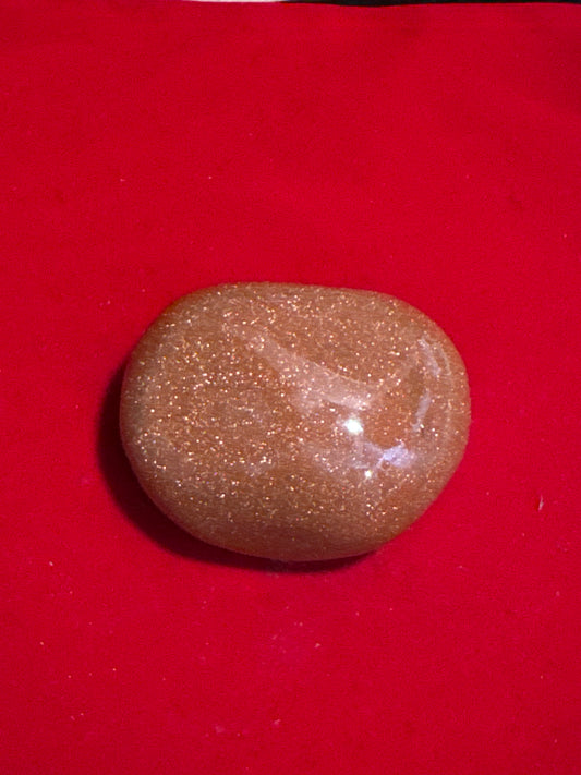 Red Goldstone Massage Crystal