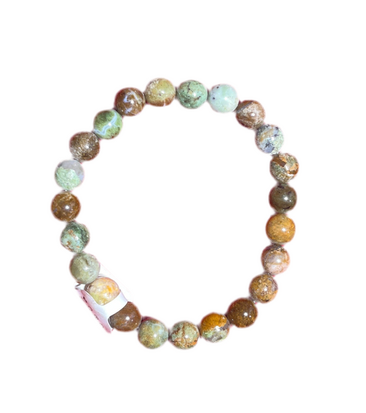 Green Opal 8MM Beaded Bracelet
