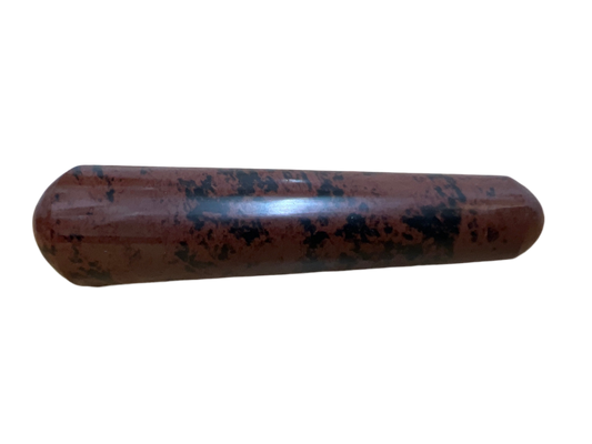 Mahogany Obsidian Crystal Massage Wand
