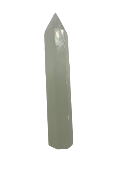 Green Calcite Mexico Crystal Point - Tumbled