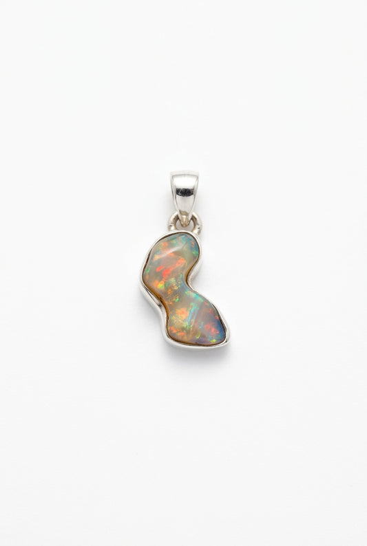 Ethiopian Opal Sterling Silver Pendant