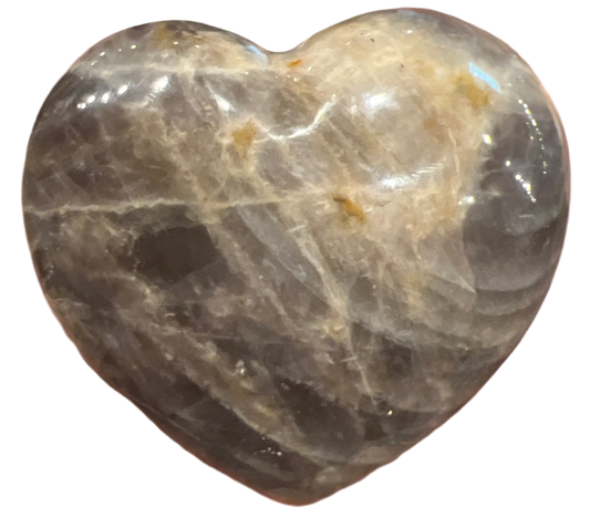 Black Moonstone Heart Shaped Crystal