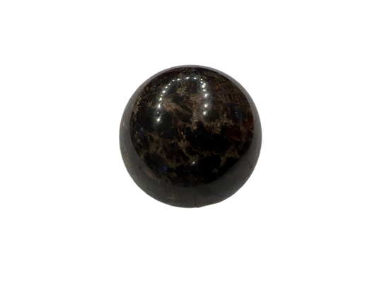 Natural Red Garnet Crystal From India - Sphere Shape