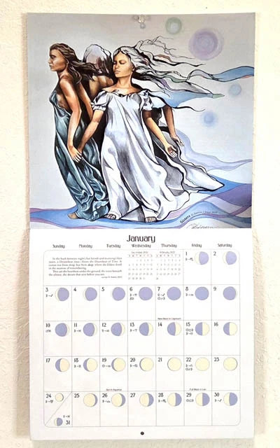We'Moon on the Wall 2027 | Astrological Moon Phase Calendar