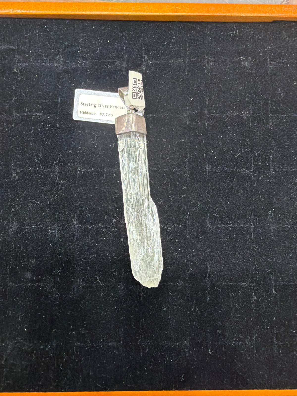 Hiddenite .925 Sterling Silver Pendant