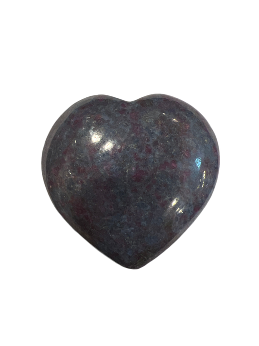 Ruby Kyanite India Crystal - Heart Shaped