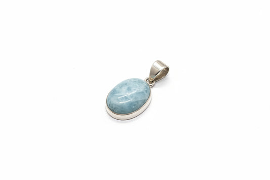 Aquamarine Sterling Silver Pendant