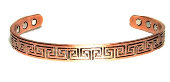 Pure Copper Cuff Bracelet With Magnetic Gauss Range 1200-1500 Style #016