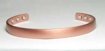 Pure Copper Cuff Bracelet With Magnetic Gauss Range 1200-1500 Style #076