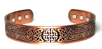 Pure Copper Cuff Bracelet With Magnetic Gauss Range 1200-1500 Style #404