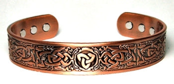 Pure Copper Cuff Bracelet With Magnetic Gauss Range 1200-1500 Style #490
