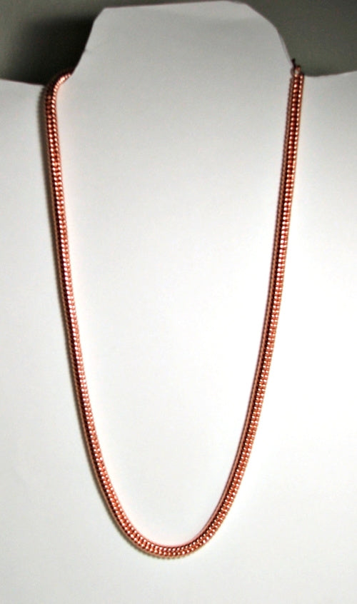 .999 Pure Copper Chain 7MM 22" 70 Grams Style 26