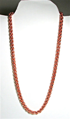 .999 Pure Copper Chain 7MM 22" 65 Grams Style 3