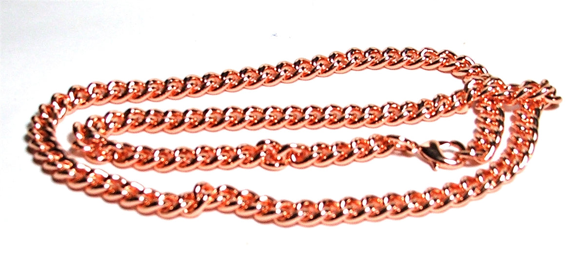 .999 Pure Copper Chain 7MM 22" 65 Grams Style 3