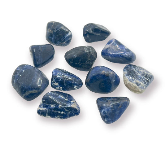 Sodalite Crystal Tumbled, tumbled stone at Namaste Bookshop near Union Square, NYC