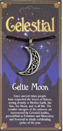 Celtic Moon Carded Pendants - Celestial