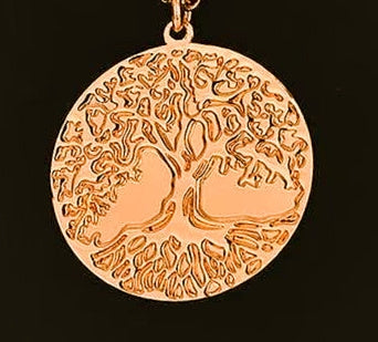 Tree Of Life Etched .999 Copper 1oz Amulet 50mm 1.5" Pendant