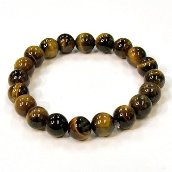Tiger Eye 10mm Round Beaded Bracelets AB
