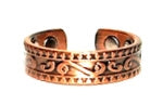 Pure Copper Ring With Magnetic Gauss Range 1200-1500 Style #CR034