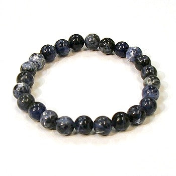 Sodalite European 8MM Round Beaded Bracelet