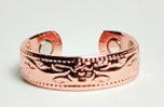 Pure Copper Ring With Magnetic Gauss Range 1200-1500 Style #CR224-R