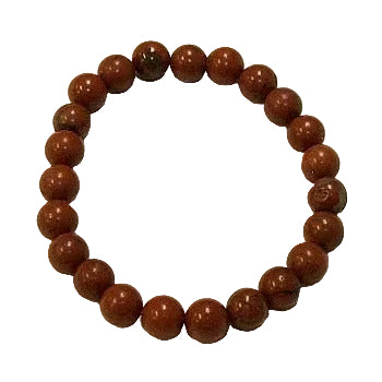 Red Jasper 8MM Round Beaded Bracelet