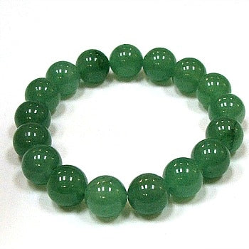 Green Aventurine 12mm Round Beaded Bracelets