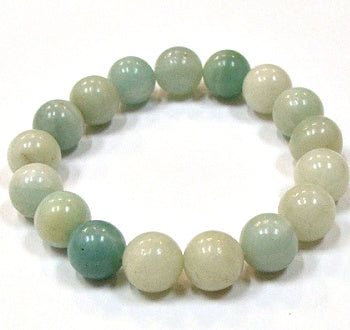 Amazonite 12mm Round Beaded Bracelet