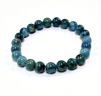 Blue Apatite 8MM Beaded Bracelet