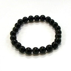 Rainbow Obsidian 8MM Round Beaded Crystal Bracelet