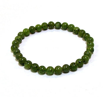 Canada Jade 6mm Round Beaded Bracelet