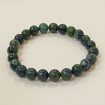 Azurite Malachite 8MM Beaded Bracelet