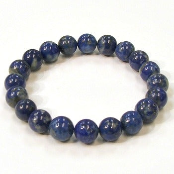 Lapis Lazuli 10mm Round Beaded Bracelet