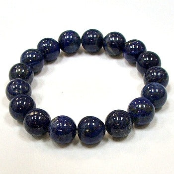 Lapis Lazuli 12mm Round Beaded Bracelets