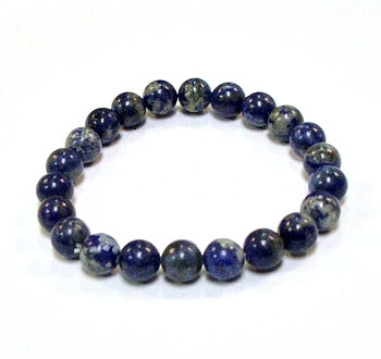 Lapis Lazuli 8MM Round Beaded Bracelet