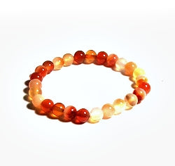 Carnelian XS Wrist 6mm Beaded Bracelets For Kids