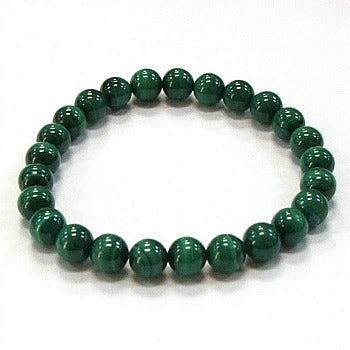 Malachite 3A Grade 8MM Round Beaded Bracelets