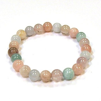 Lavender Stone 8MM Round Beaded Bracelet